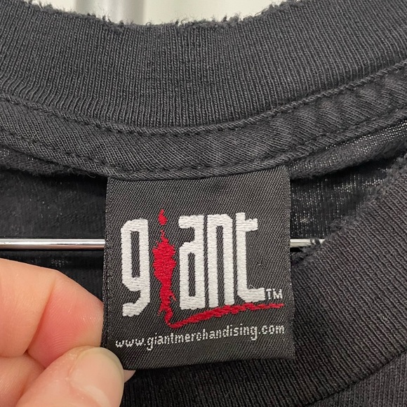 VTG Giant tag distressed black Queens of the Stone Age graphic band tee sz M - Picture 5 of 12